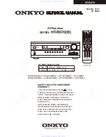 Onkyo HT-R670(B) Service Manual preview