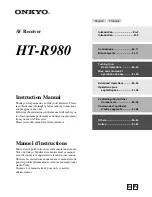 Preview for 1 page of Onkyo HT-R980 Instruction Manual