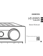 Preview for 1 page of Onkyo HT-R993 Basic Manual