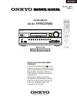 Onkyo HT-RC270B Service Manual preview