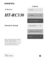 Preview for 1 page of Onkyo HT-RC330 Instruction Manual