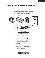 Onkyo HT-S8230(S) Service Manual предпросмотр