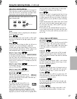 Preview for 47 page of Onkyo HT-SR600 - 5.1 Home Theater Entertainment System Instruction Manual