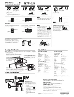 Preview for 1 page of Onkyo HTP-038 Instruction Manual