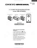 Preview for 1 page of Onkyo HTP-320 Service Manual