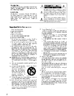 Preview for 2 page of Onkyo HTP-360 Instruction Manual