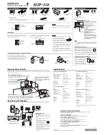 Preview for 1 page of Onkyo HTP-538 Instruction Manual