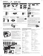 Предварительный просмотр 2 страницы Onkyo HTP-590 Manual