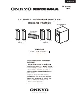 Onkyo HTP-650 Service Manual preview