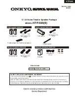 Onkyo HTP-690 Service Manual preview