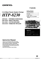 Onkyo HTP-8230 Instruction Manual preview