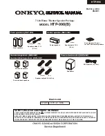 Preview for 1 page of Onkyo HTP-990 Service Manual