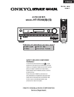 Preview for 1 page of Onkyo HTR-548 SERIES Service Manual