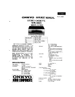 Preview for 1 page of Onkyo K-W30 Service Manual