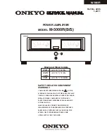 Onkyo M-5000R Service Manual preview