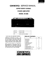 Preview for 1 page of Onkyo M-5030 Service Manual