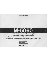 Предварительный просмотр 1 страницы Onkyo M-5060 Instruction Manual