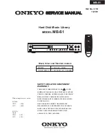 Onkyo MB-S1 Service Manual preview