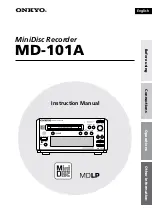 Onkyo MD-101A Instruction Manual preview