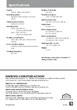 Preview for 52 page of Onkyo MD-101A Instruction Manual