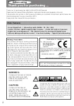 Preview for 2 page of Onkyo MD-105TX Instruction Manual