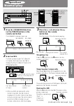 Предварительный просмотр 13 страницы Onkyo MD-105TX Instruction Manual