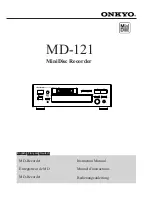 Onkyo MD-121 Instruction Manual preview