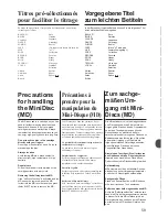 Preview for 59 page of Onkyo MD-121 Instruction Manual