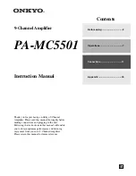 Preview for 1 page of Onkyo PA-MC5501 Instruction Manual