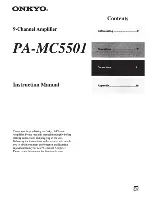 Preview for 1 page of Onkyo PA-MCSSOl Instruction Manual