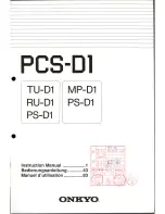 Onkyo PCS-D1 Instruction Manual preview