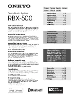 Preview for 1 page of Onkyo RBX-500 Instruction Manual