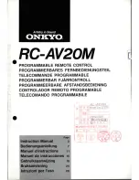 Предварительный просмотр 1 страницы Onkyo RC-AV20M Instruction Manual