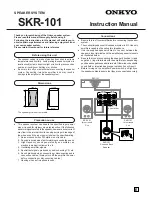 Onkyo SKR-101 Instruction Manual preview