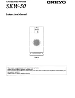 Preview for 1 page of Onkyo SKW-50 Instruction Manual