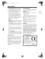 Preview for 3 page of Onkyo SR502S - 6.1 Channel Home Theater Receiver Instruction Manual