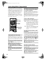 Preview for 50 page of Onkyo SR502S - 6.1 Channel Home Theater Receiver Instruction Manual