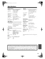 Preview for 59 page of Onkyo SR502S - 6.1 Channel Home Theater Receiver Instruction Manual