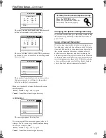 Preview for 41 page of Onkyo SR606S - AV Receiver Instruction Manual