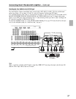 Предварительный просмотр 27 страницы Onkyo SR706S - AV Receiver Instruction Manual