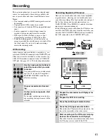 Предварительный просмотр 61 страницы Onkyo SR706S - AV Receiver Instruction Manual