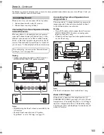 Preview for 103 page of Onkyo SR707 - TX AV Receiver Instruction Manual