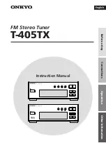 Onkyo T-405TX Instruction Manual preview