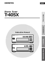 Onkyo T-405X Instruction Manual предпросмотр