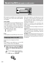 Предварительный просмотр 22 страницы Onkyo T-405X Instruction Manual