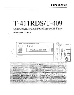 Предварительный просмотр 1 страницы Onkyo T-409 Instruction Manual