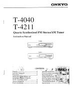 Onkyo T-4211 Instruction Manual preview