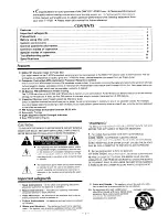 Preview for 2 page of Onkyo T-4700 Instruction Manual