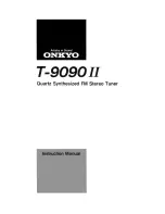 Preview for 1 page of Onkyo T-9090 II Instruction Manual