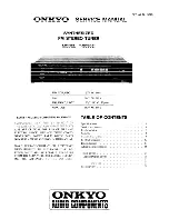 Preview for 1 page of Onkyo T-9090II Service Manual